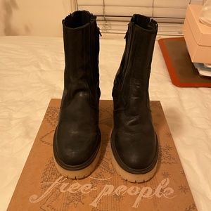 Free People James Chelsea Boots - Black w/Tan Soles - Size 6